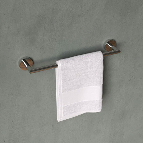 TOALLERO BARRAL METAL MODENA CROMO SATINADO CEPILLADO 60 CM CROMO