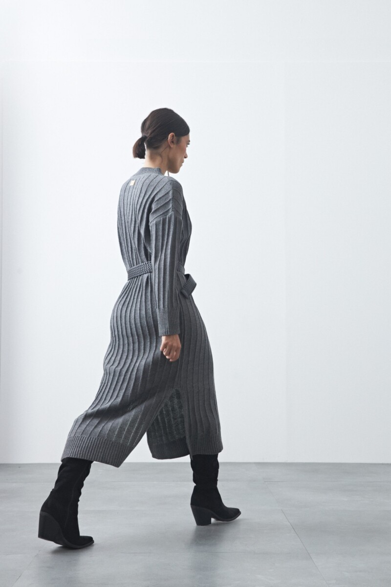 VESTIDO SIMEON Gris Osc Melange