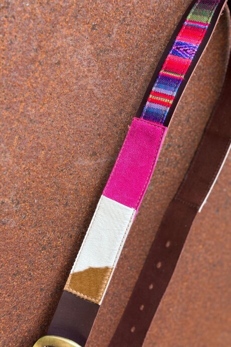 Handcrafted Belt Fucsia