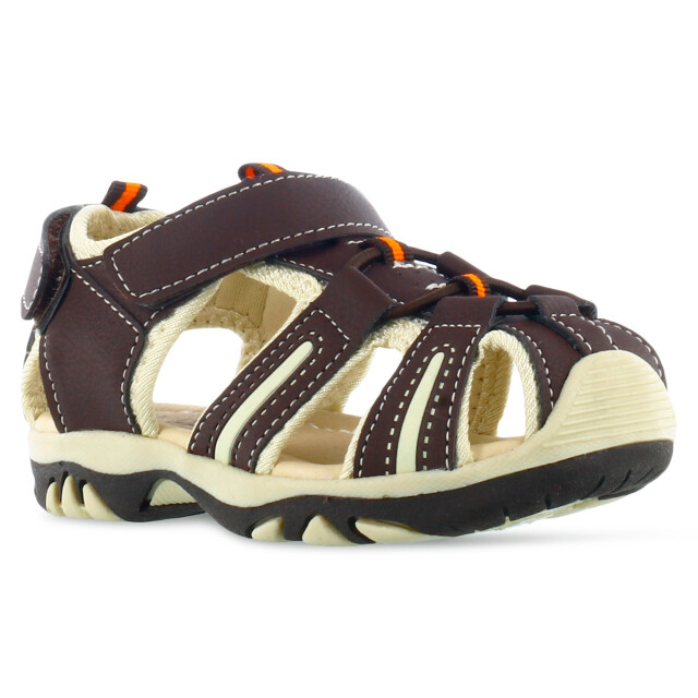 Sandalias de Niño Croco Kids RICK con velcro Marrón