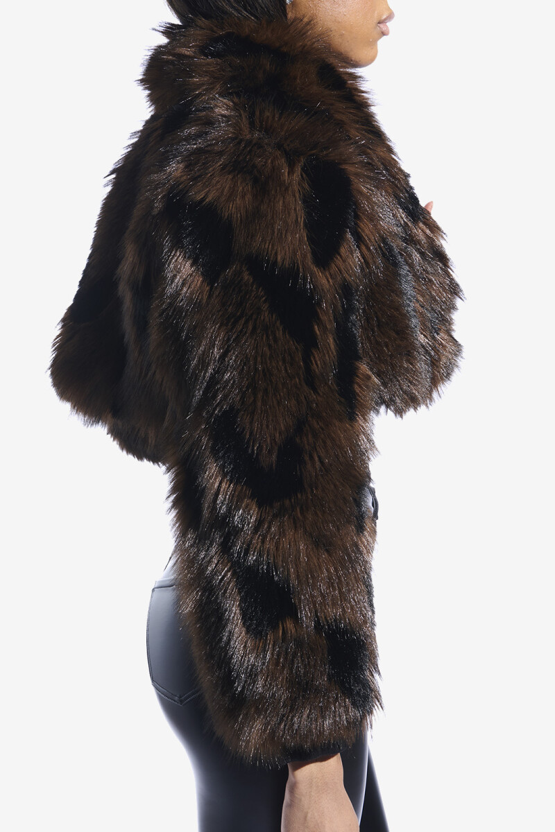 CHAQUETA FUR NIGHTLIFE Marron