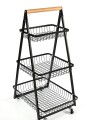 Organizador Carrito 3 Niveles Negro