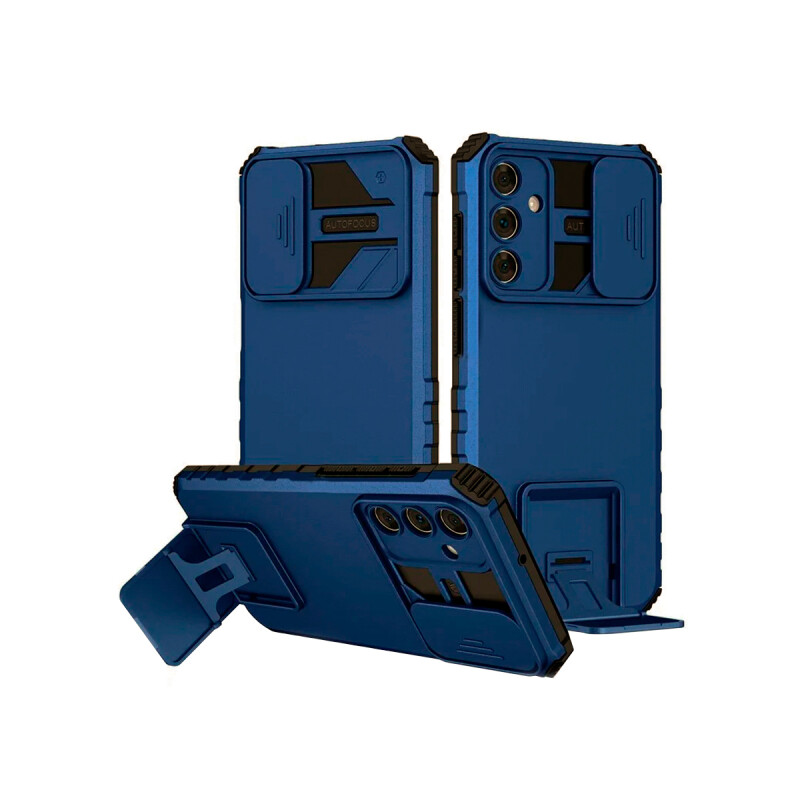 Protector para Samsung Galaxy A55 soporte cubre cámara azul Protector Para Samsung Galaxy A55 Soporte Cubre Cámara Azul