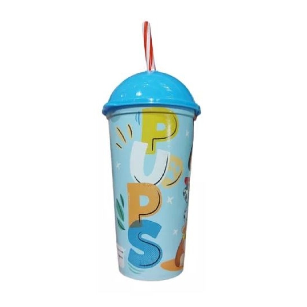 Vaso Plástico Shake 500 Ml Azul Paw Patrol BAZAR PLASTICO VASO SHAKE 500 ML PAW PATROL 15176 AZUL
