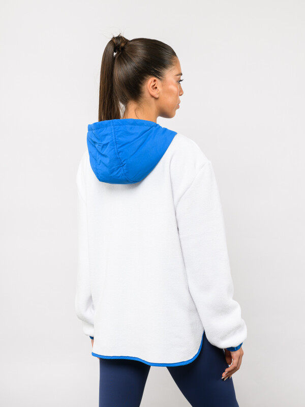 Buzo Polar Medio Cierre Ámbar Nacional Mujer Blanco