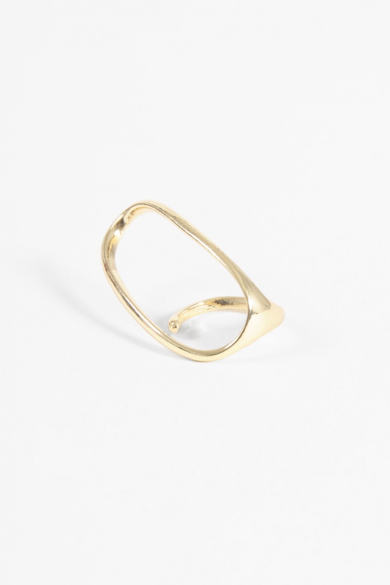 Anillo ajustable maxi dorado