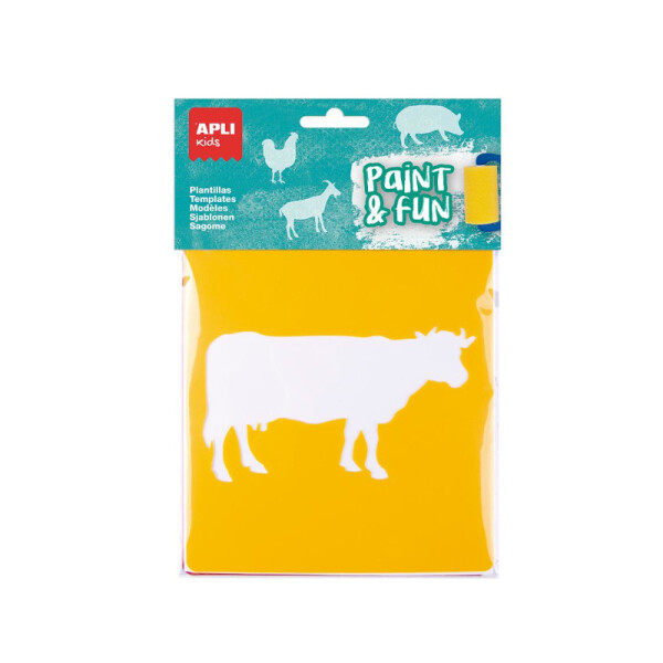 Stencil Animales de Granja - Apli Única