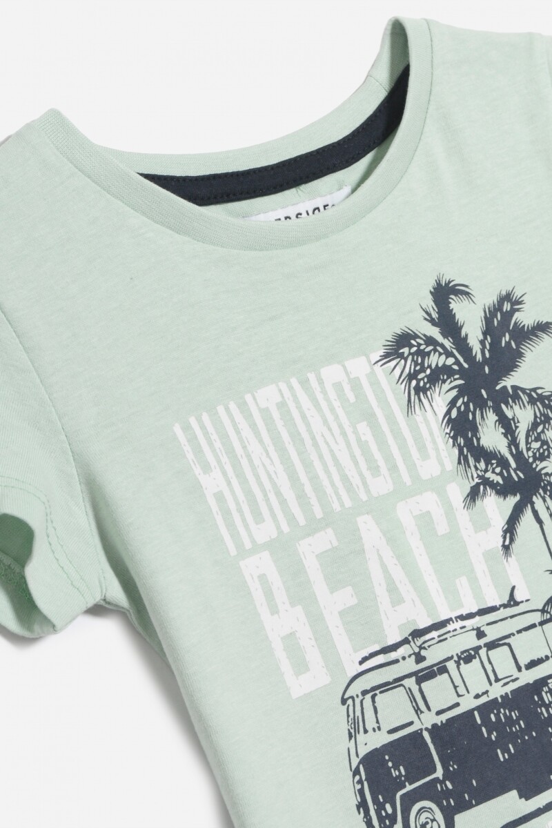 Remera estampada VERDE MENTA