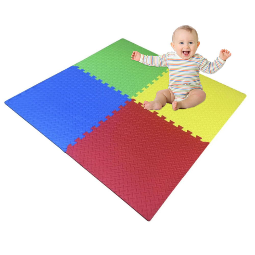 Piso De Goma Eva Set x4 60x60cm Antigolpes Piso De Goma Eva Set x4 60x60cm Antigolpes