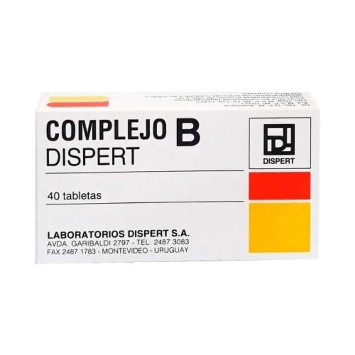 Complejo Vitamínico B 40 Comprimidos – Dispert 