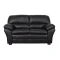 Sillon 2 cuerpos Cuero Natural Negro