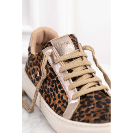 Zapatilla Animal Print Marron