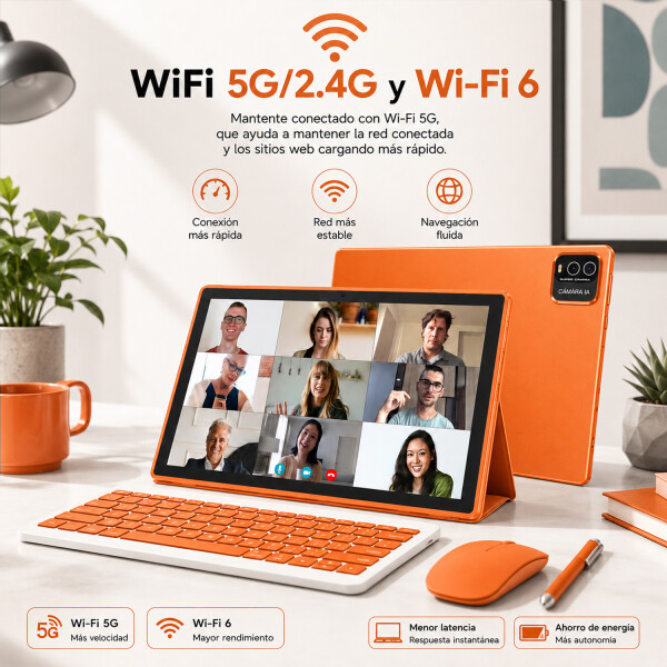Tablet Cp31m 20gb (4+16)ram 128gb NARANJA