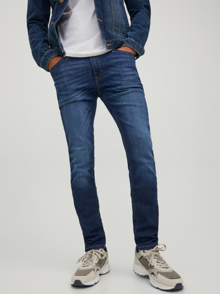 Jeans Skinny Fit "liam" Elástico - Blue Denim 