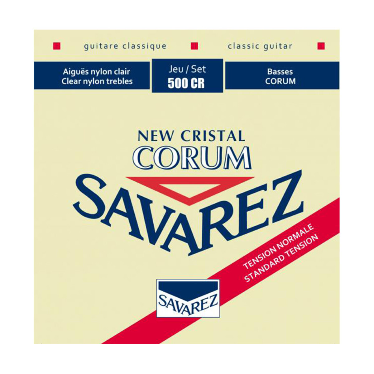 Encordado Clásica Savarez New Cristal Corum Rojo 