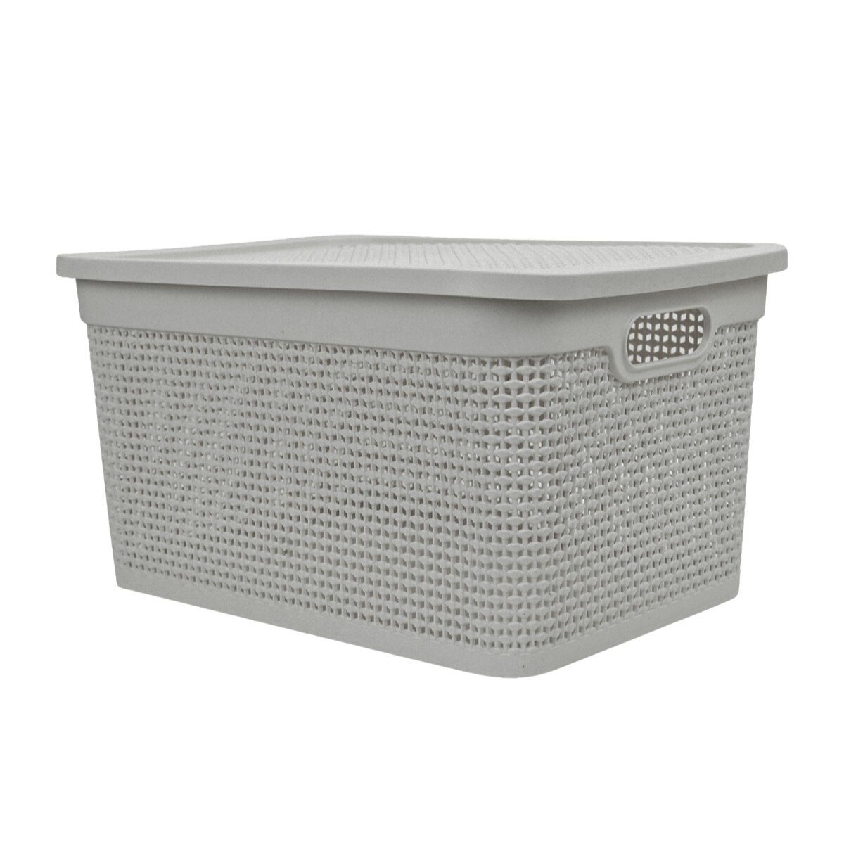 Caja simil ratán 25 lts - CAPPUCCINO 