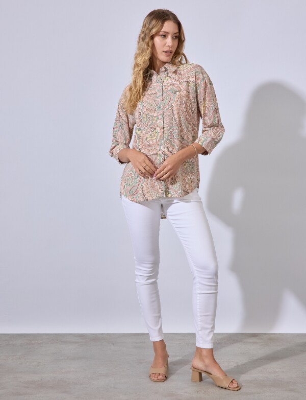 Camisa Gasa Spring ROSA/MULTI