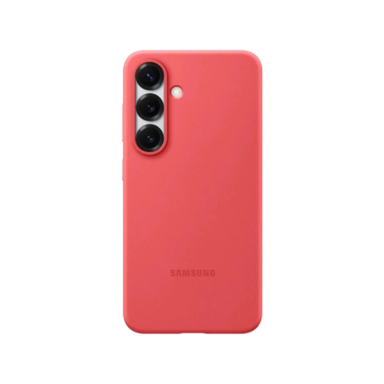 Funda Samsung Silicone Case para Galaxy S25 Red