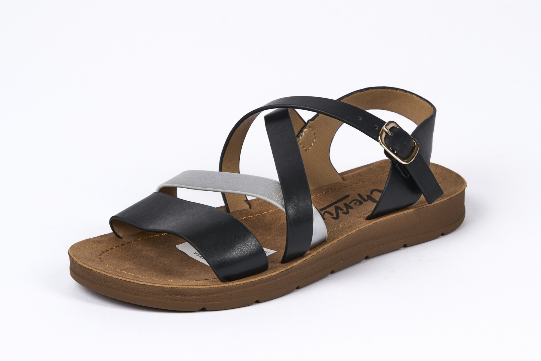 CHERRY TEENS FLAT - BLACK 