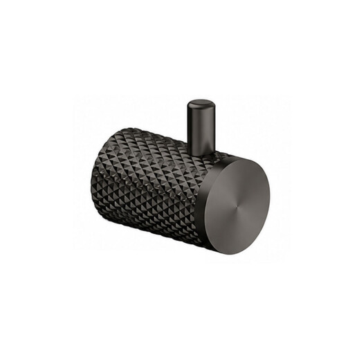 PERCHA LABRADA SATINADA DE BAÑO LINEA SIGNATURE GRAFITO GRAFITO-GUNMETAL