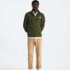 Buzo Polar Textured cierre de 1/4 hombre Woodland Green Heather