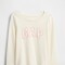 V-FRCH LS LOGO TEE IVORY FROST