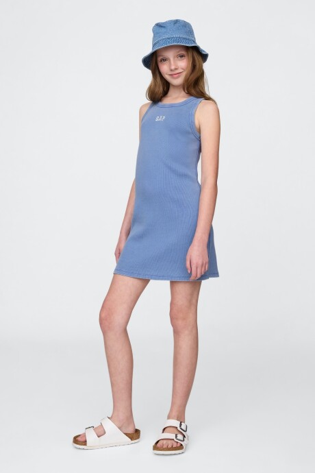 Vestido Logo Gap Niña Dazzling Blue V2