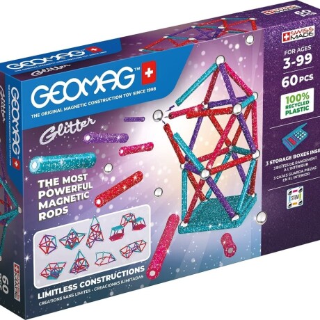Juego de Mesa Geomag Paneles Magnéticos Glitter 60 001