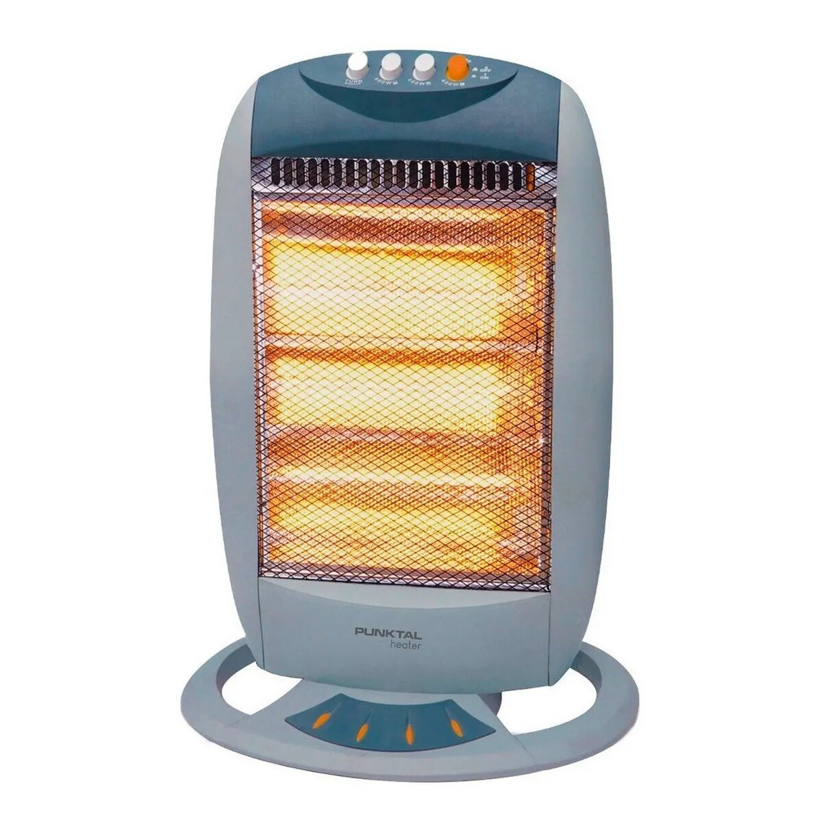 Estufa Halogena Punktal Giratoria Potencia 3 Niveles 222 Dim Color Gris 