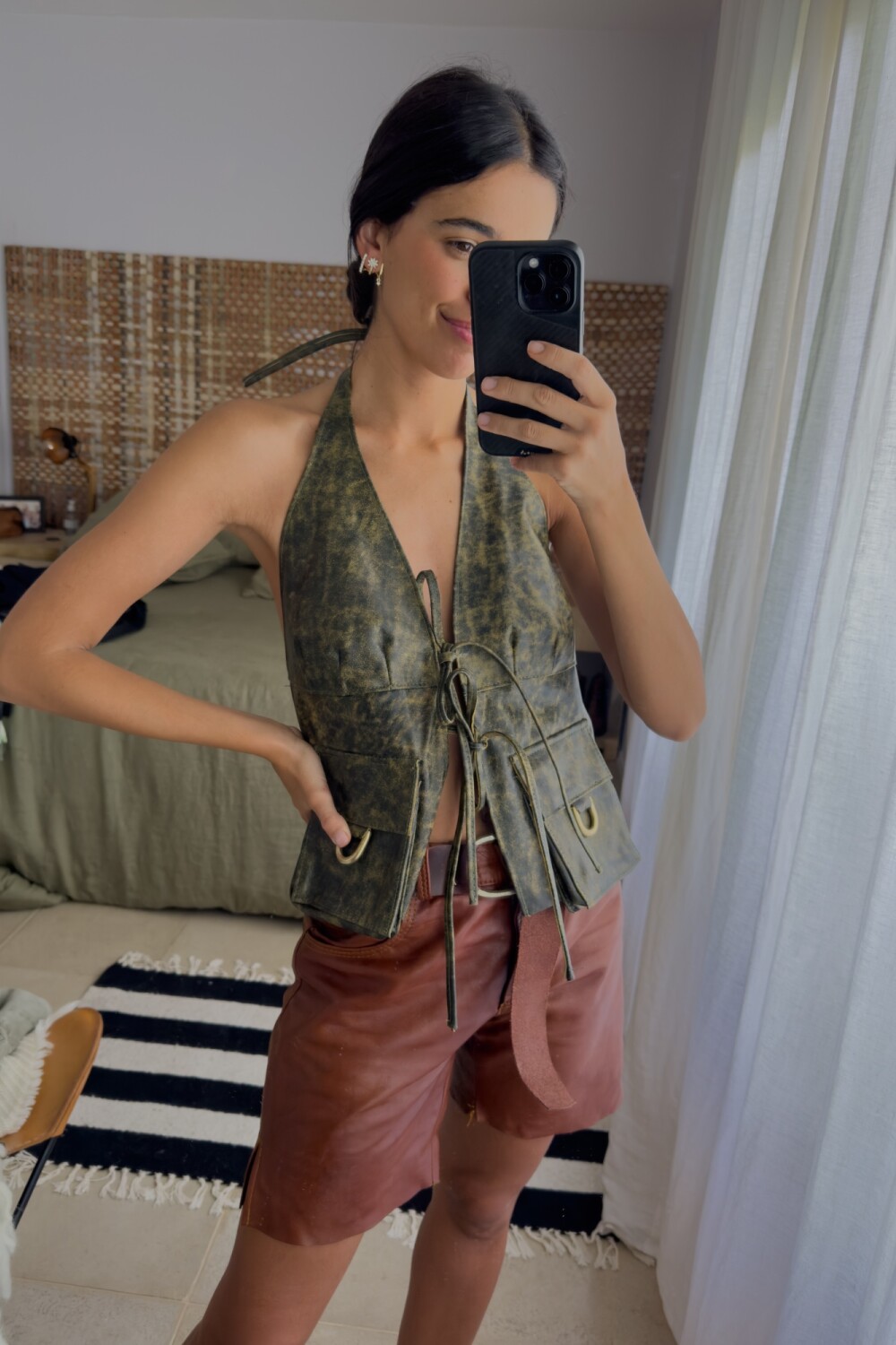 Pocket Vest óxido Pistacho