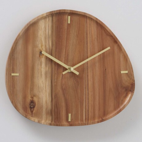 RELOJ DE PARED 2034241 MADERA-ACACIA NATURAL-BEIGE NATURAL