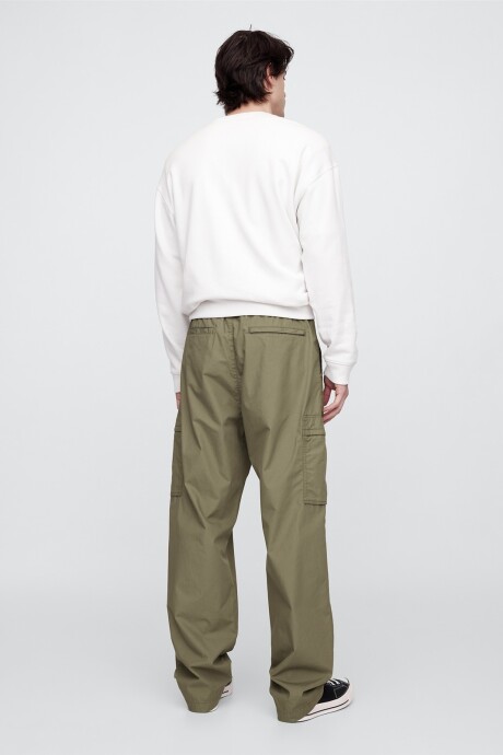 Pantalón Cargo Baggy Hombre Moss Stone
