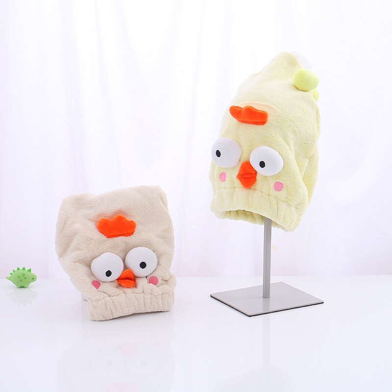 Toalla Gorro Ajustable Para El Pelo - Pollito Toalla Gorro Ajustable Para El Pelo - Pollito