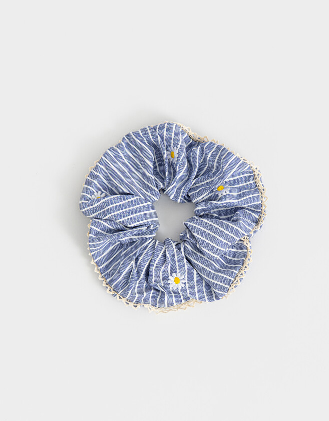 Skunzies XL Maxi Scrunchie Margaritas - Azul Medio
