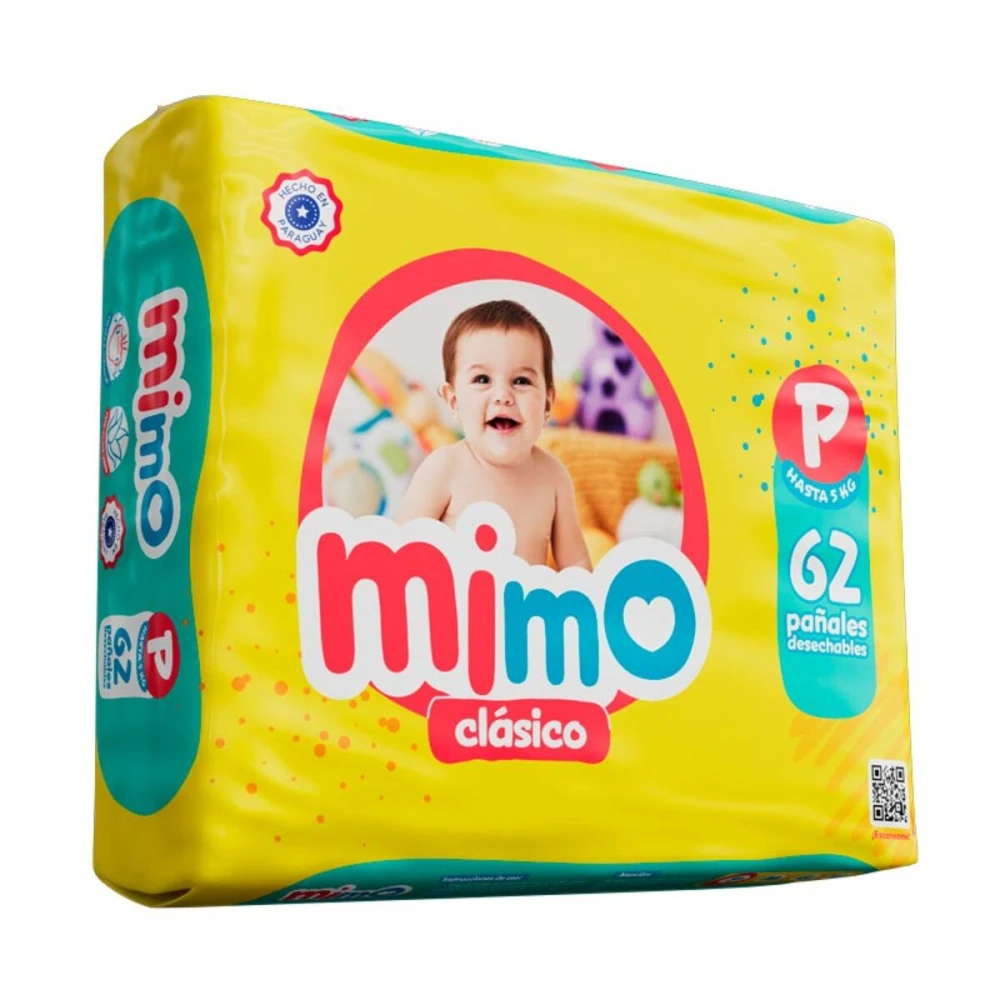 MIMO PAÑAL CLÁSICO MEG PEQ X 62 UND