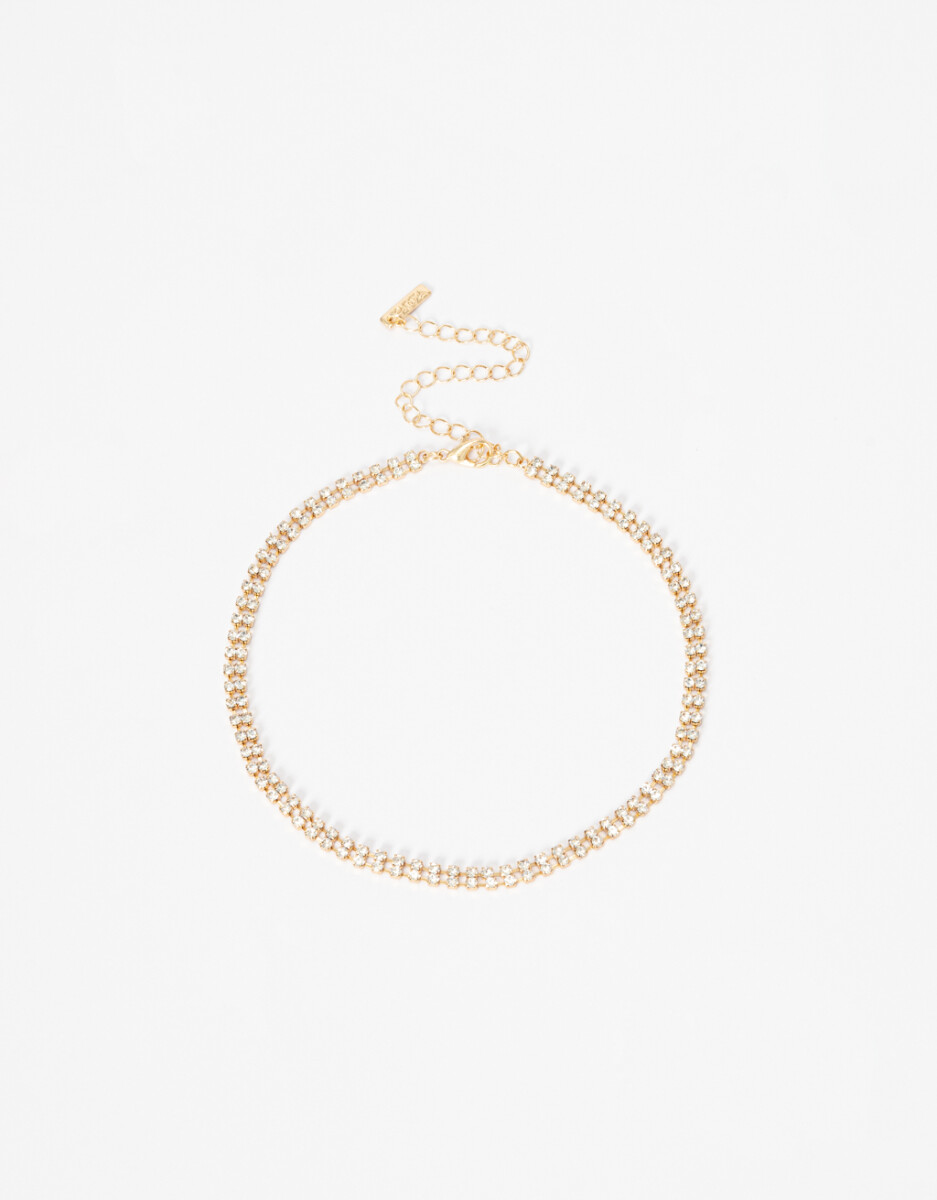 Collar Corto De Strass 