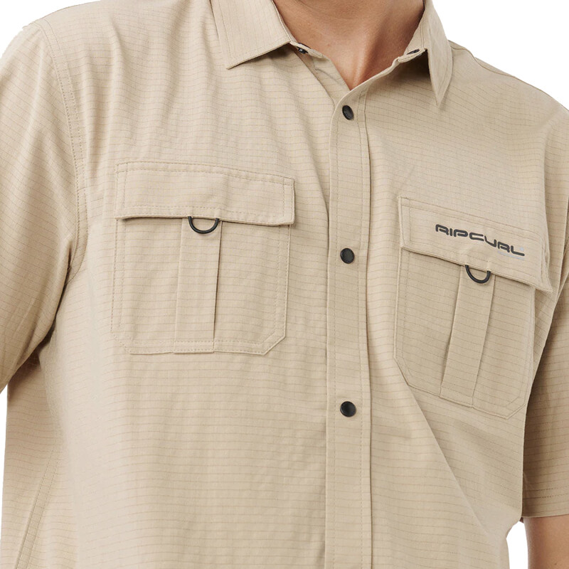 Camisa Rip Curl Search Aerotech 4Way - Beige Camisa Rip Curl Search Aerotech 4Way - Beige