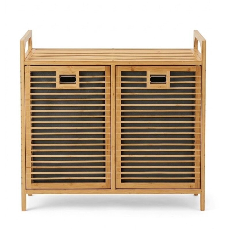 ESTANTE ORG BEIGE C/2 CESTA GRIS 70X30X72CM Unica