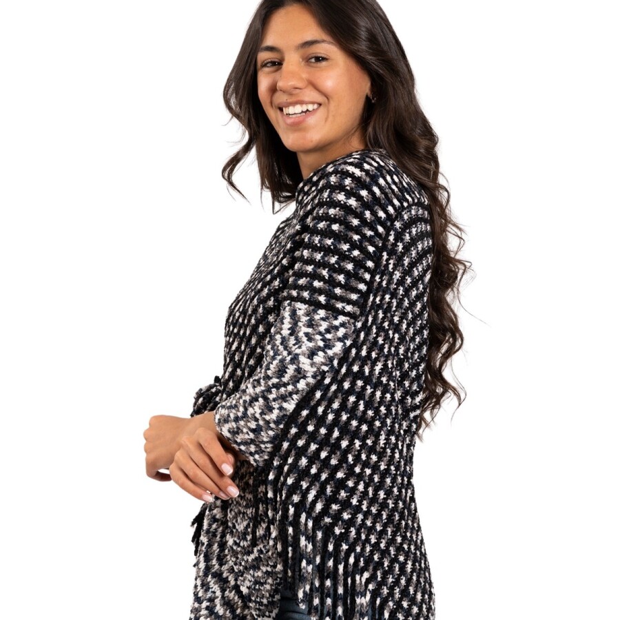 CHERRY PONCHO BLACK