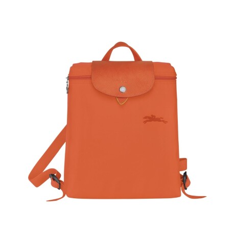 Longchamp -Mochila Longchamp plegable de nylon con cierre, Le pliage M Naranja