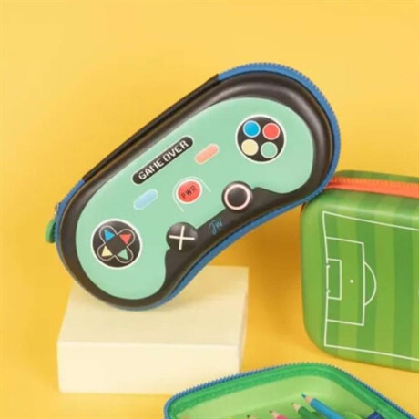 Cartuchera rígida joystick Verde