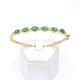 Pulsera En Oro 18K Con Brillantes Y Esmeraldas Pulsera En Oro 18K Con Brillantes Y Esmeraldas