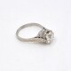 Anillo Antiguo En Platino Con Importante Brillante Central Anillo Antiguo En Platino Con Importante Brillante Central