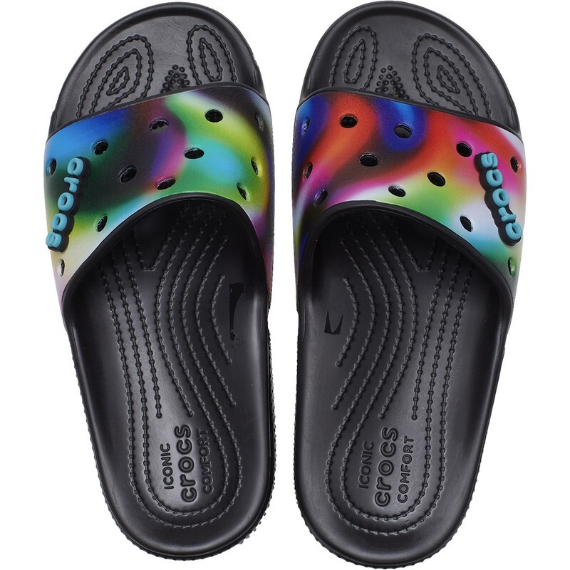 Sandalias Crocs Classic Solarized Slide Negro