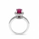 Anillo con Rubi y Zirconias Anillo con Rubi y Zirconias