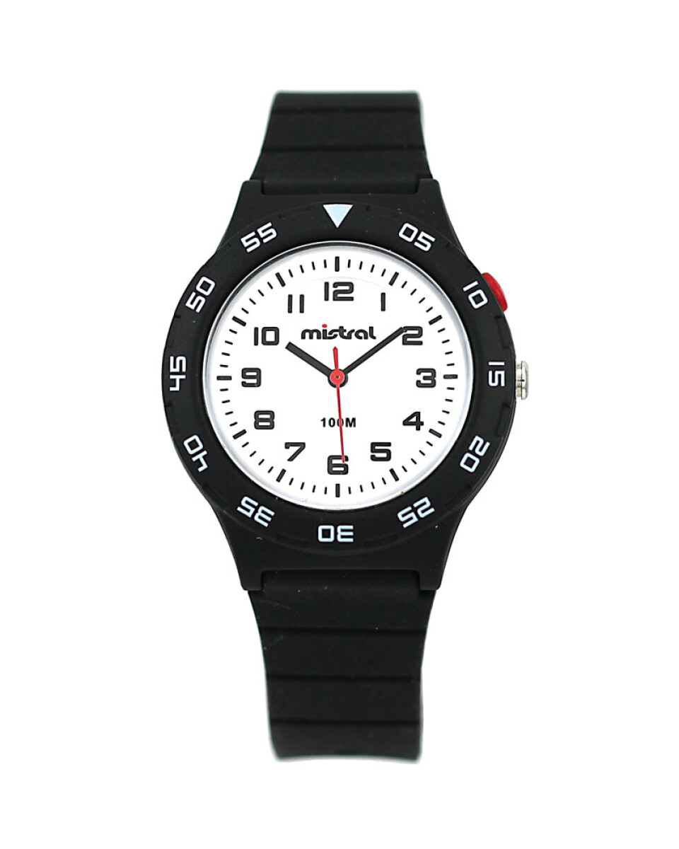 Reloj Mistral Deportivo Silicona Negro 