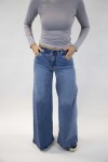 Jean baggy con pinzas azul