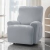 Funda sillón reclinable 1 cuerpo lisa gris claro