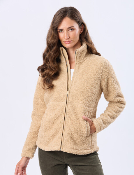 CAMPERA DE CORDERITO Beige