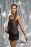Balloon Top Lino Negro